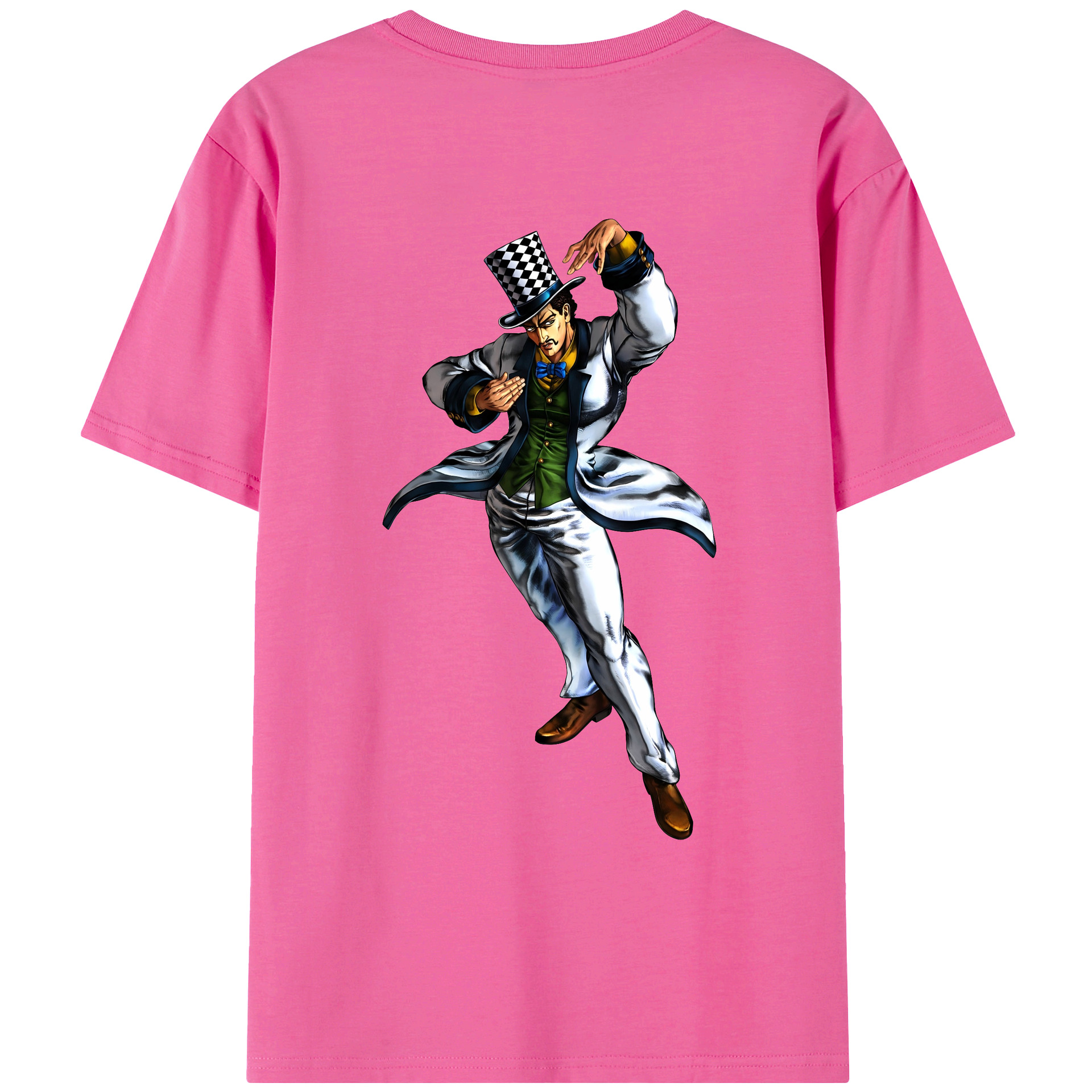 （画像用） ジョジョの奇妙な冒険 ウィル?アントニオ?ツェペリ JoJo's Bizarre Adventure Will Anthonio Zeppeli レディース半袖Tシャツ(バックプリント)